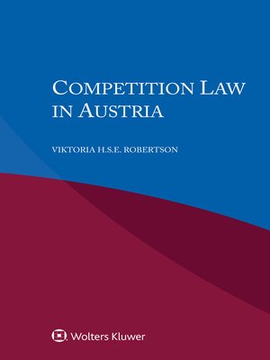 cover image of Competition Law in Austria